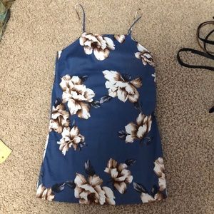 Blue floral dress size small